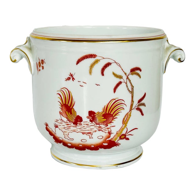 Richard Ginori Chinoiserie Cachepot For Sale