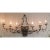 Large metal six light wall sconce from the mid 20th century. The Hollywood Regency Italian style piece has a gold finish...