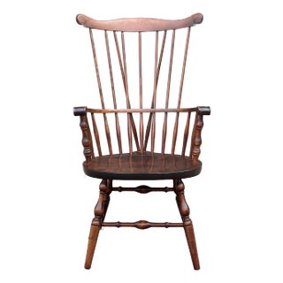 Vintage S. Bent Bros. Comb Back Windsor Arm Chair For Sale