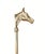 Mid 20th Century Vintage Brass Equestrian Style Horse Head Shoe Horn / Shoehorn For Sale - Image 5 of 6