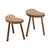 Vintage Wooden Kidney-Shaped Nesting Tables Wood, 1960s, Set of 2 For Sale - Image 13 of 17