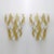 Gold Italian Modern Murano Glass Sconces, 2000, Set of 2 For Sale - Image 8 of 8