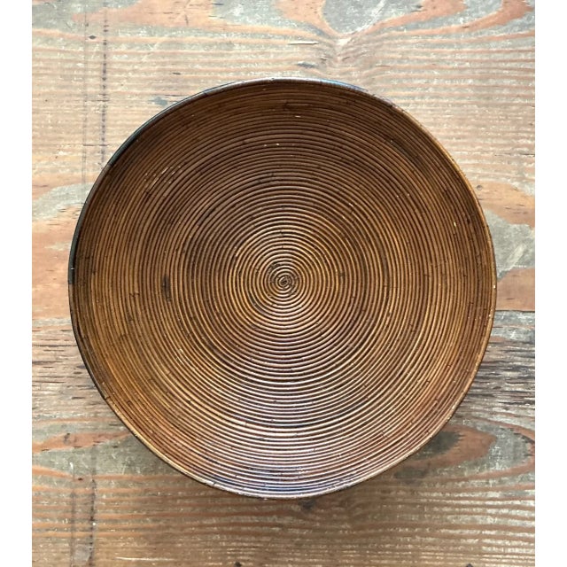 Vintage Pencil Reed Decorative Bowl For Sale - Image 12 of 12