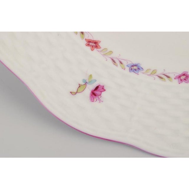 1940s Vintage Porcelain Plates with Polychrome Floral Motifs from Herend, 1944, Set of 12 For Sale - Image 5 of 9