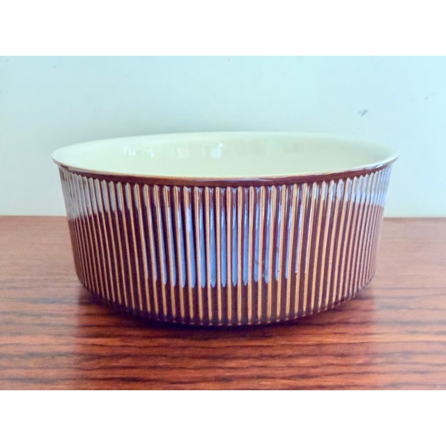 Brown Luxembourg Bowl from Villeroy & Boch, 1970s For Sale - Image 8 of 8