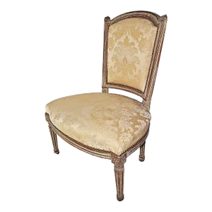 Antique French Painted Louis XVI Style Vanity Chair