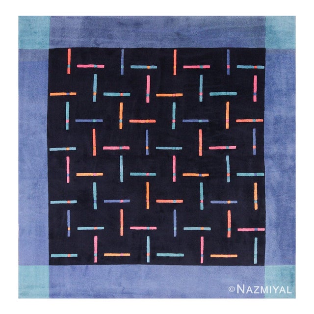 Nazmiyal Collection Vintage Swedish Modernist Rug by Ingrid Dessau for Kinnasand For Sale