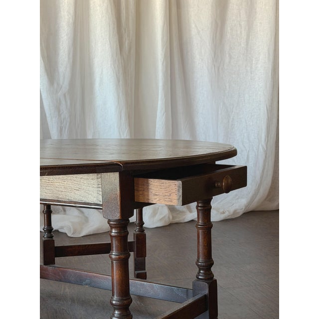 Late 20th Century Drop Leaf Coffee Table For Sale - Image 4 of 6