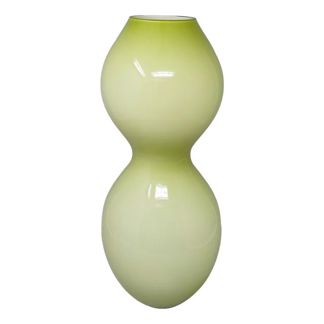 Space Age Green Vase in Murano Glass, 1970s For Sale