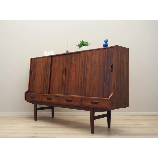 Vintage Danish Rosewood Highboard, 1960s For Sale - Image 4 of 13
