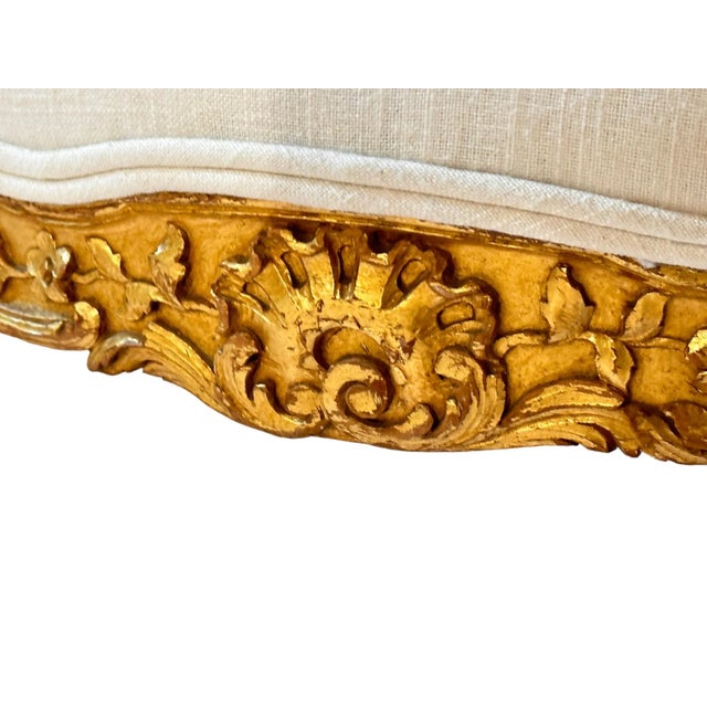 Late 19th Century Late 19th Century Pair Antique French Louis XV Style Bergère Chairs For Sale - Image 5 of 10