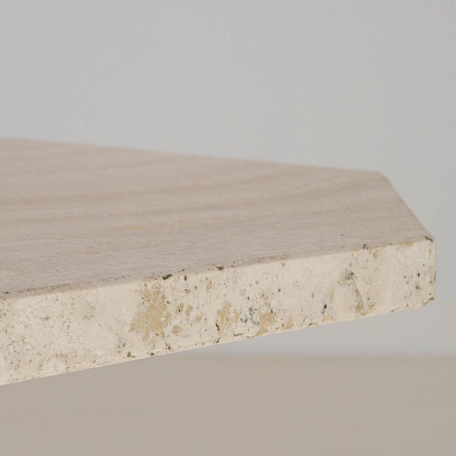 Italian Italian Travertine Table, Antique, Italy, Circa 1970 For Sale - Image 3 of 12