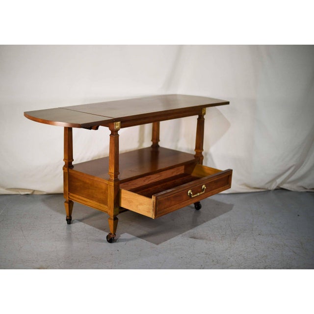 Thomasville Vintage Transitional Bar Cart by Thomasville For Sale - Image 4 of 11