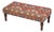 Strawberry Thief Red Upholstered Regular Stool For Sale