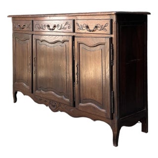 Vintage French Carved Sideboard For Sale