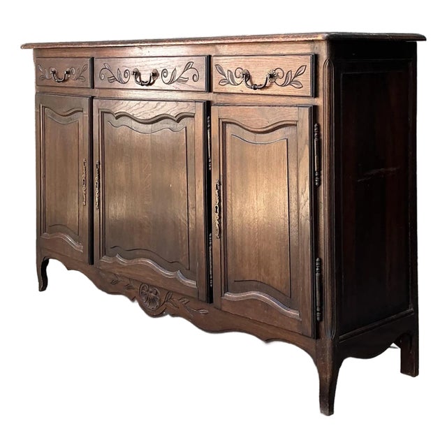 Vintage French Carved Sideboard For Sale