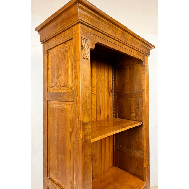 Spanish Oak Rustic Wooden Cabinet, Circa 1940s For Sale - Image 10 of 15