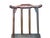 Coffee Vintage Rustic Patina Small Low Wood Bench Stool Table W Back For Sale - Image 8 of 9