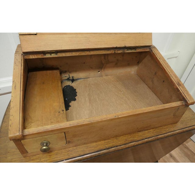 Pine Sloping Clerks Writing Desk For Sale - Image 5 of 9