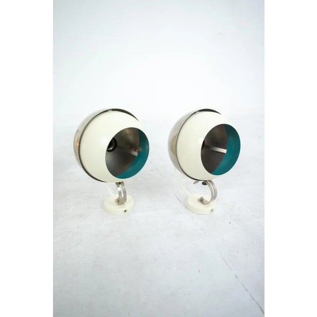 Space Age Wall Lamp in Blue For Sale - Image 6 of 6