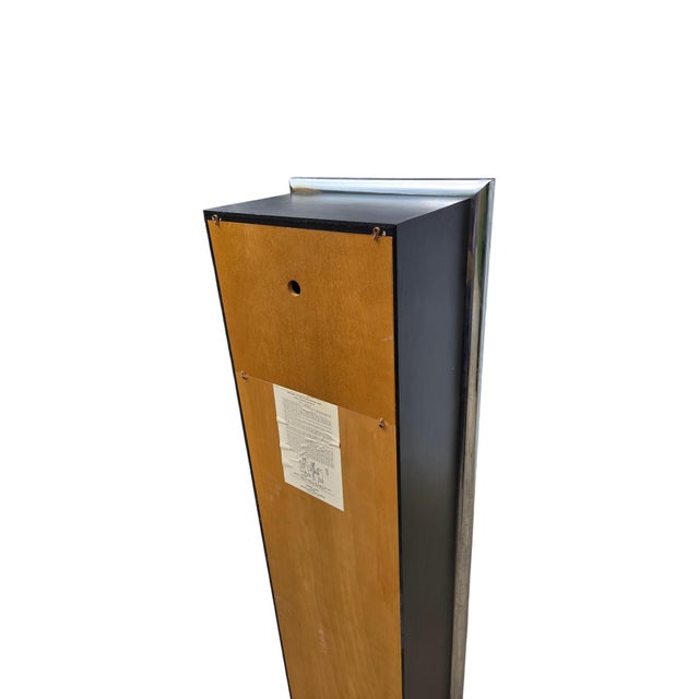 Vintage George Nelson for Howard Miller Grandfather Clock Mid Century Chrome For Sale - Image 10 of 17