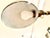 Mid-Century Modern Vintage Patinated Brass Adjustable Dome Floor Pharmacy Lamp With White Enamel Interior Shade For Sale - Image 3 of 7