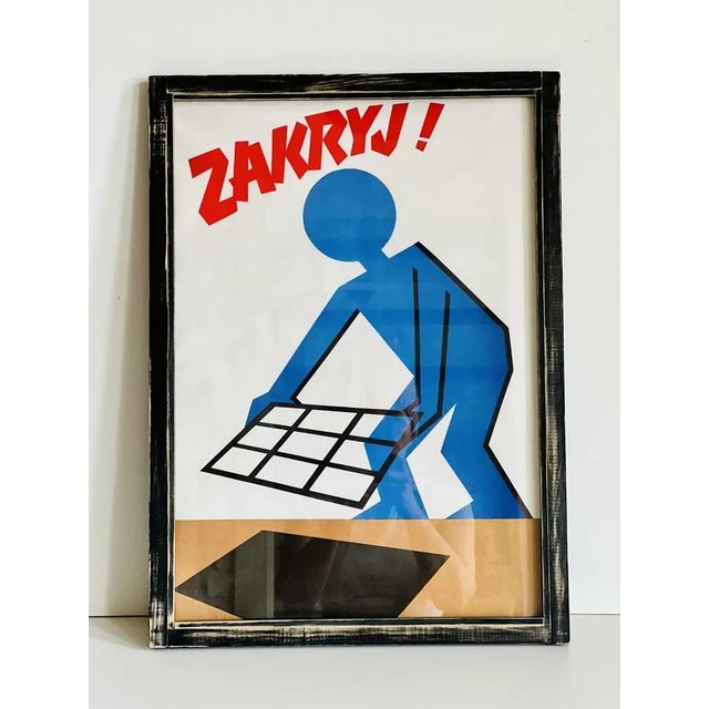 Vintage Industrial Framed Poster For Sale - Image 10 of 10