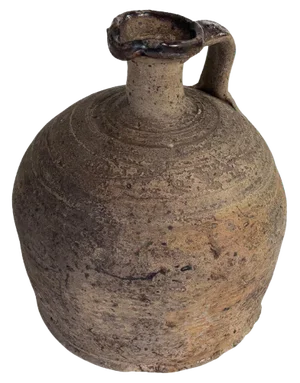 Japanese Style Stoneware Pottery Jug, France, 19th Century
