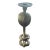 Mid Century Brass Cobra Snake Candle Holder For Sale