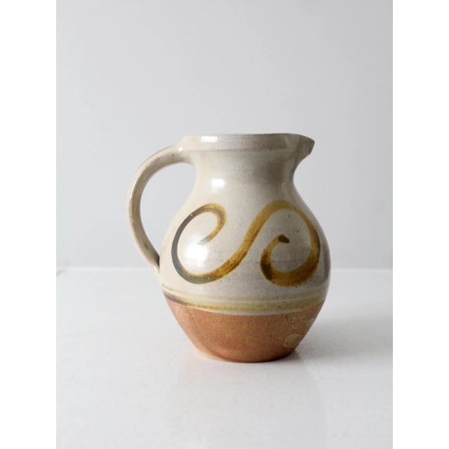 Vintage Studio Pottery Pitcher For Sale - Image 6 of 13