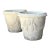 Vintage Cement Swag Embellished Planters - Pair For Sale
