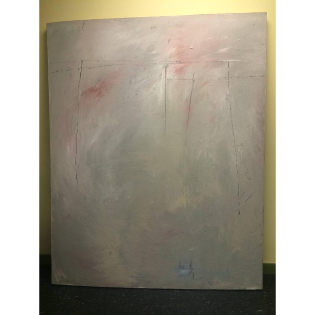 Abstract Tom Lieber, Untitled Large Abstract Expressionist Color Oil Painting Tom Lieber For Sale - Image 3 of 9