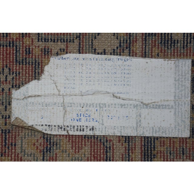 Vintage Kismet 100% Wool Geometric Rug Runner Carpet Mat 26" X 104" For Sale - Image 13 of 13