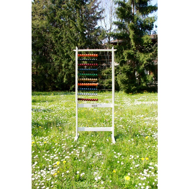 Mid-Century Standing School Abacus, Italy, 1930s For Sale - Image 9 of 14