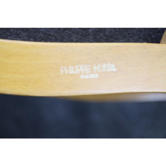 Philippe Hurel "Ruban" Beechwood Open Arm Chairs/Pair For Sale - Image 11 of 11