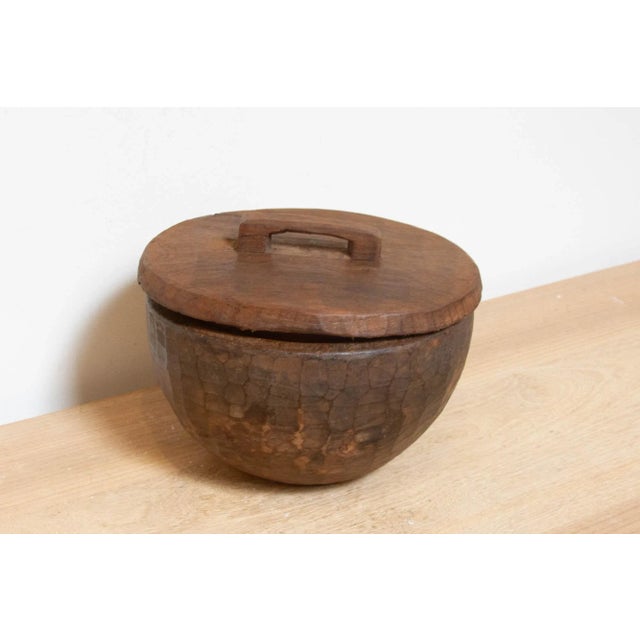 Vintage Carved Wood Naga Bowl For Sale - Image 4 of 8