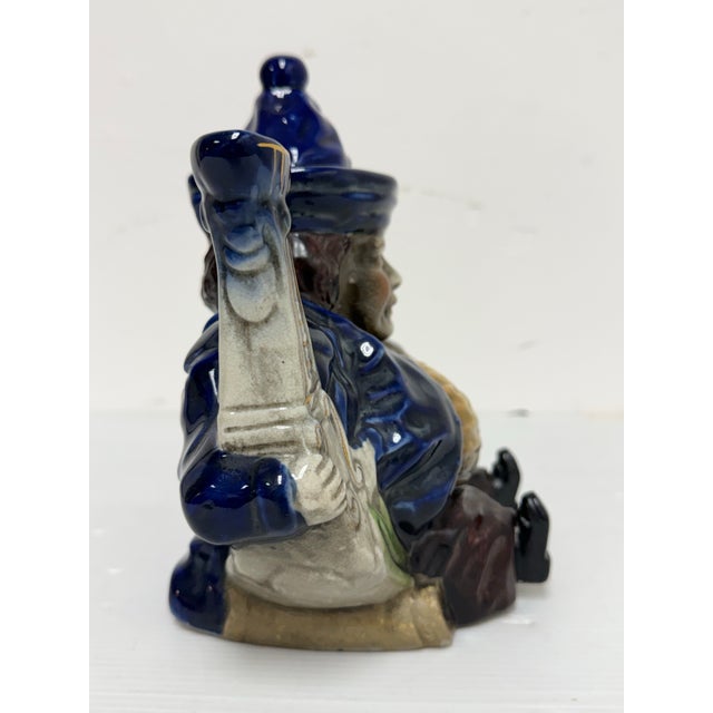 Vintage Staffordshire Style Majolica Toby Parliament Judge Teapot For Sale In San Francisco - Image 6 of 12
