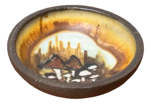 Small Mid-Century Danish Studio Pottery Bowl by Lise Eder for Lise Keramik, 1960s