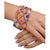 Late 20th Century Bochic “Capri” Vintage Ruby & Multi Sapphire Bangle Set In 18K Gold & Silver For Sale - Image 5 of 10