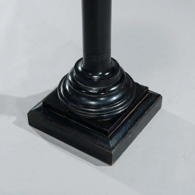 Black Circa 1870 Antique Aesthetic Movement Ebonized Wood Sculpture Display Pedestal For Sale - Image 8 of 12