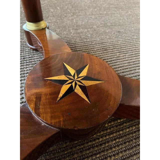 Wood Antique Empire Side Table For Sale - Image 7 of 8