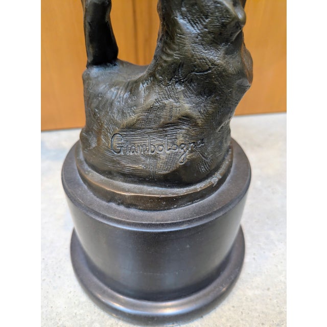 Bronze Early 20th Century Grand Tour Bronze Sculpture: Flying Mercury (After Giambologna) For Sale - Image 8 of 8