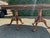 Monumental Vintage Walnut Dining Table With Queen Anne Style Pedestals For Sale - Image 12 of 18