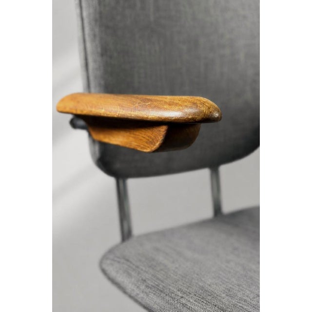 Mid-Century Scandinavian Modern Industrial Office Swivel Chair from Verkstads AB Lindqvist, 1960s For Sale - Image 14 of 18