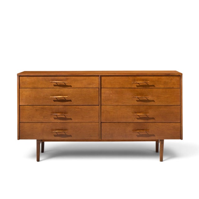 Paul McCobb for Planner Group Mid Century 8 Drawer Dresser This lowboy measures: 60 wide x 18 deep x 32.25 inches high...