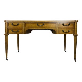 Mid-Century Vintage Drexel Heritage French Empire Style Leather Topped Desk For Sale