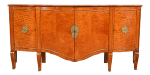 John Widdicomb French Regency Louis XVI Burl Wood and Brass Sideboard Credenza