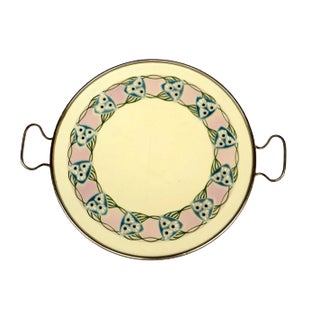 Antique Austrian Ceramic Tray For Sale