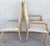 Coastal Coastal Carved Faux Rope Solid Wood Dining Chairs Abstract Upholstery Set of 6 For Sale - Image 3 of 18
