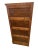 Vintage Tiger Oak File Cabinet Four Drawers One Locks Paneled Sides Legal Size For Sale In Palm Springs - Image 6 of 11
